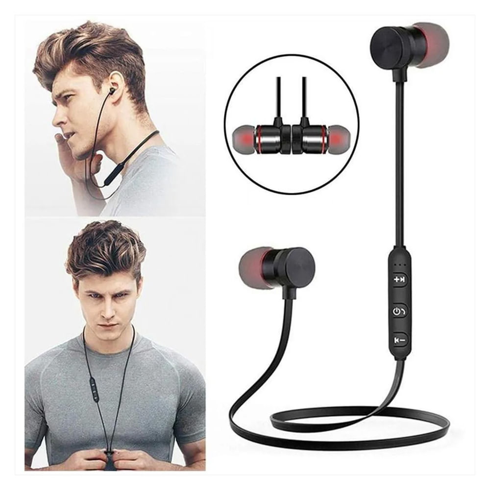 Audifonos Inalambrico Sports Bluetooth Magnetico Botones Control