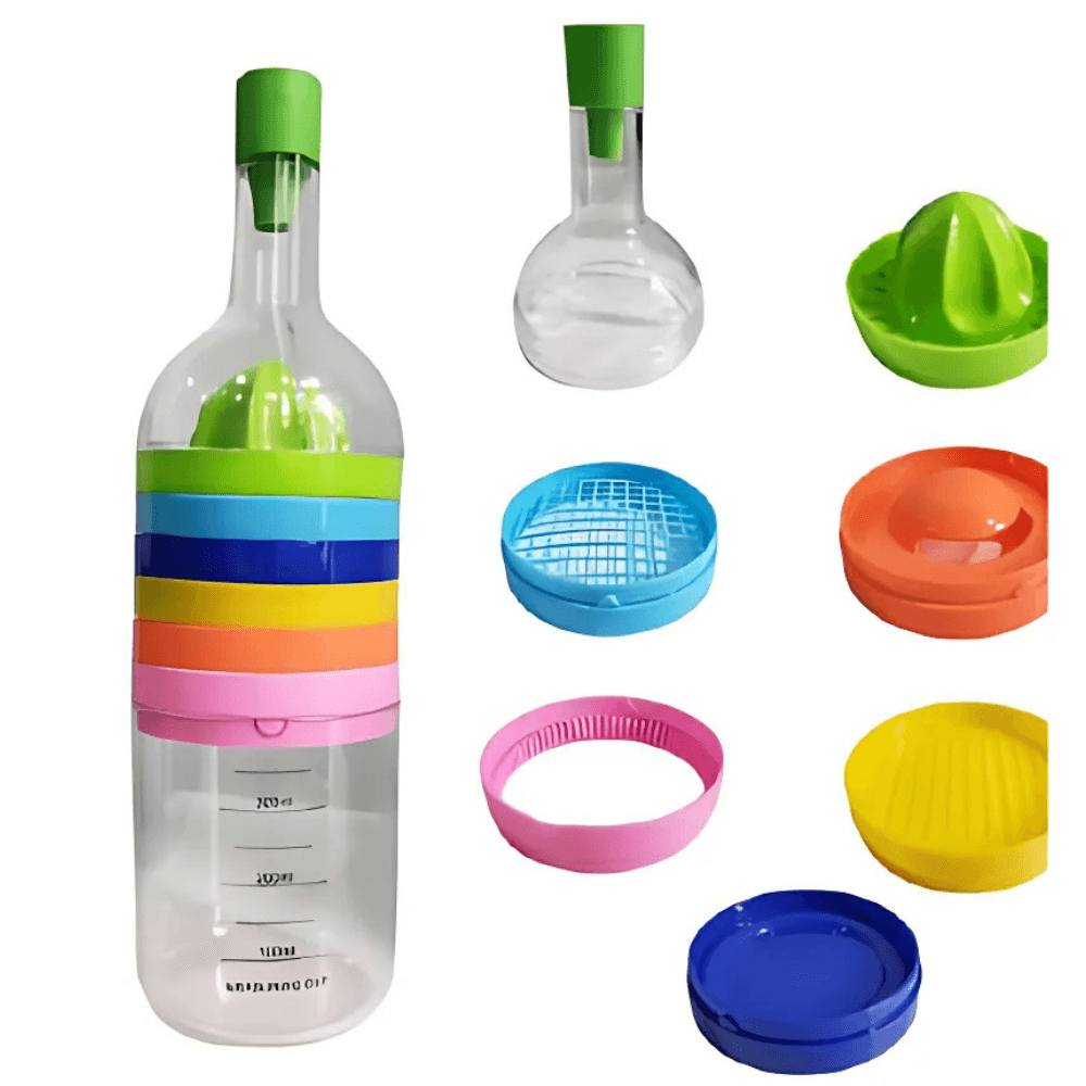 Botella Multiusos Cocina Exprimidor Rallador Separador Abrebotellas