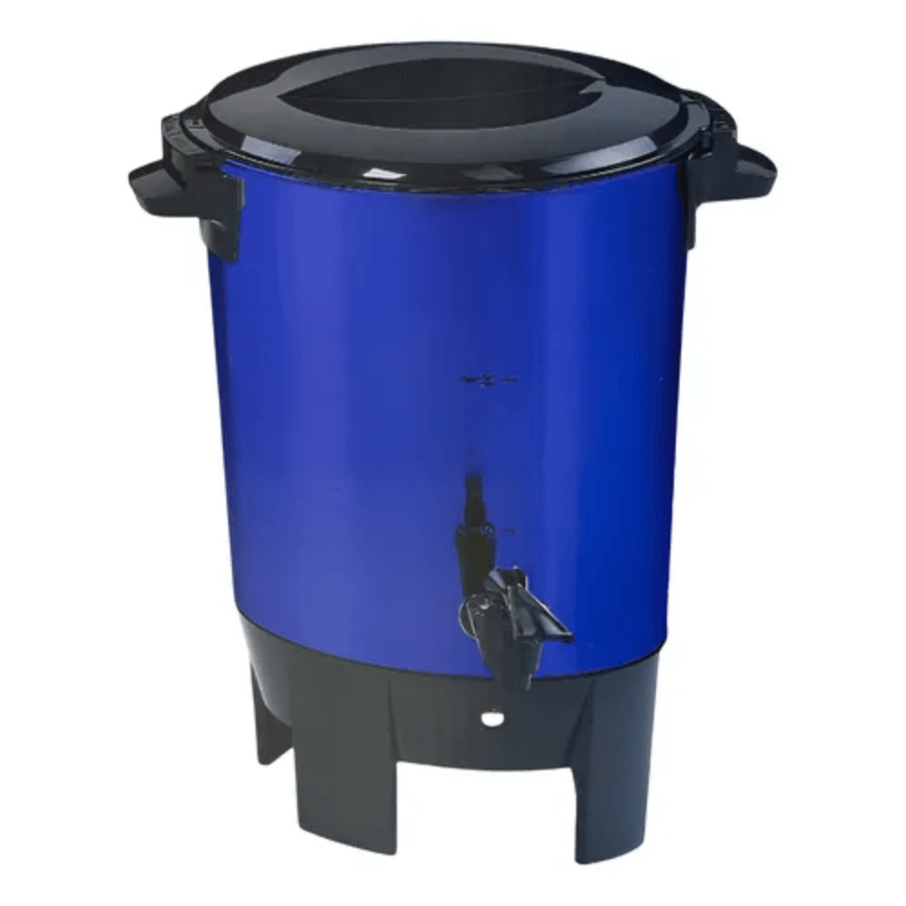 Cafetera Semi Industrial Acero Capacidad 20 Tazas Oficina Hogar Azul