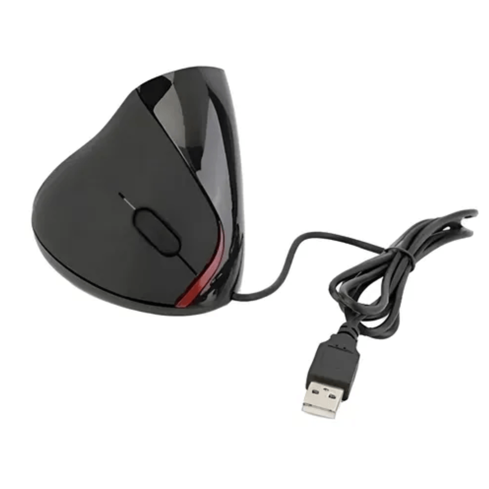 Mouse Vertical Cable Usb Alámbrico Ergonómico Sensor Óptico Preciso