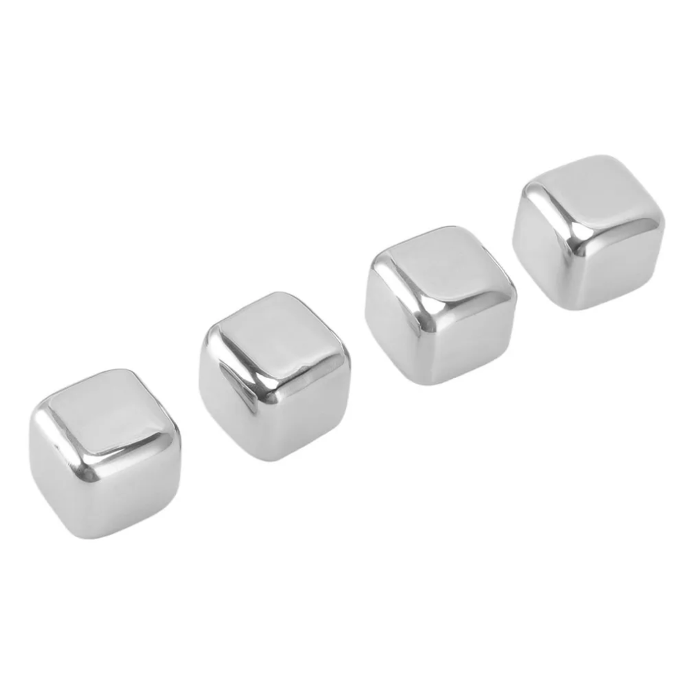 Set X4 Cubos Hielo Enfriadores Reutilizables Diseno Compacto Uso Hogar Cocina Oficina Bebidas