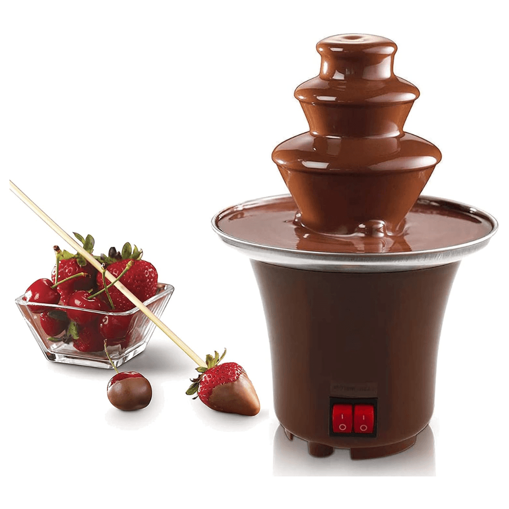 Fuente Chocolate Electrica Cascada Tres Niveles Interruptores Base Estable Cocina Postres Eventos