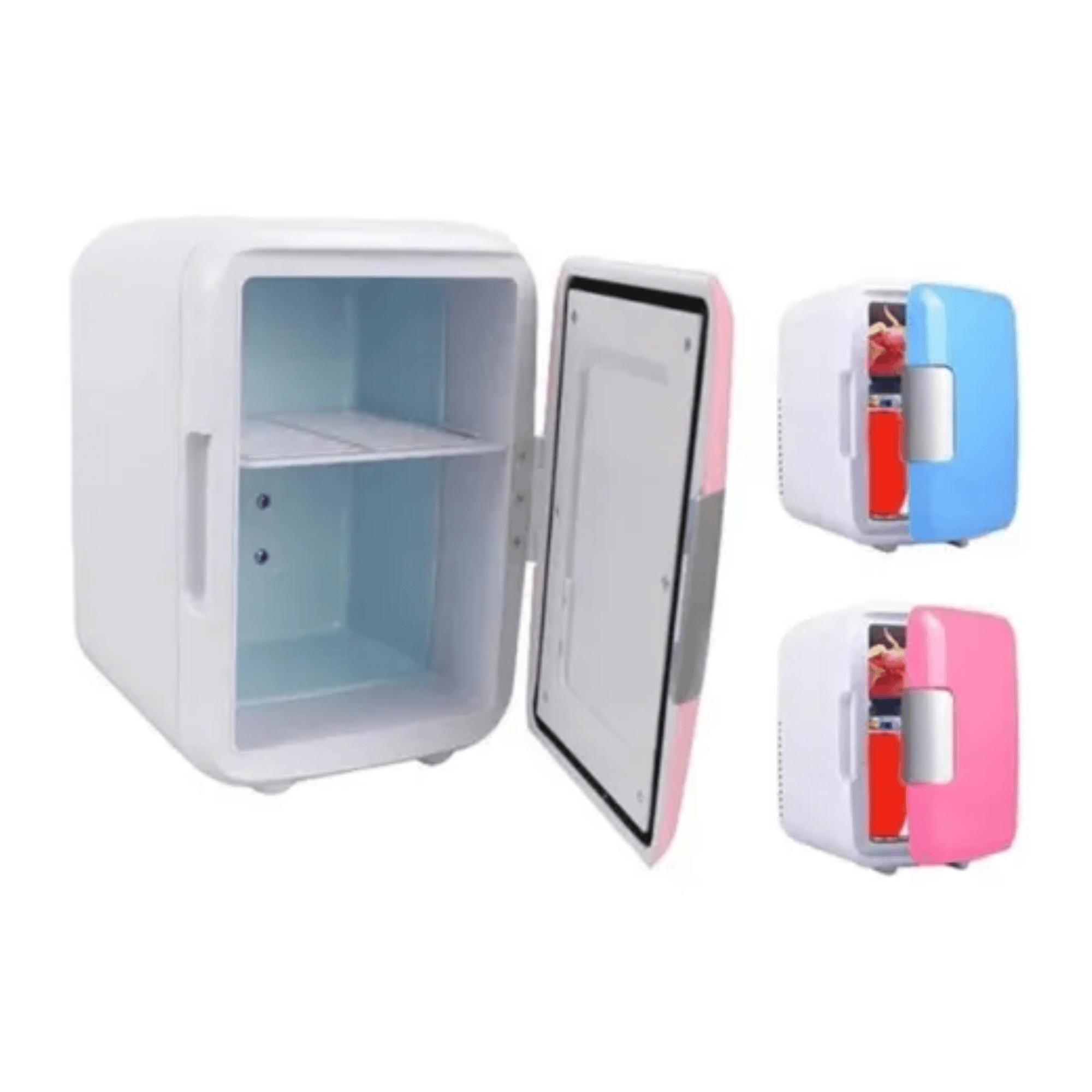 Mini Refrigerador Portatil Multifuncional Termoelectrico Compacto Rosa