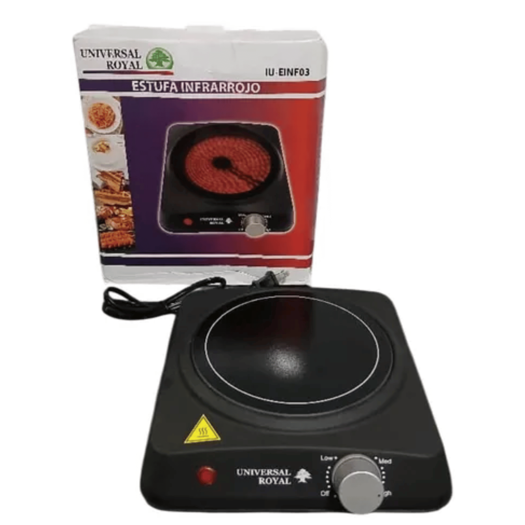 Estufa Electrica Infrarroja Portatil Cocina Rapida Eficiente Compacta