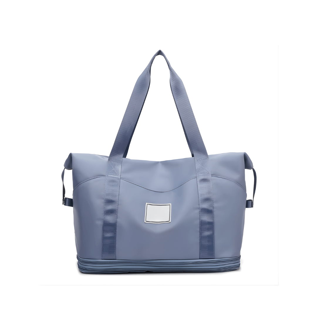 Bolso Viajero Unisex Grande Liviano Bolsillo Frontal Multiproposito Azul