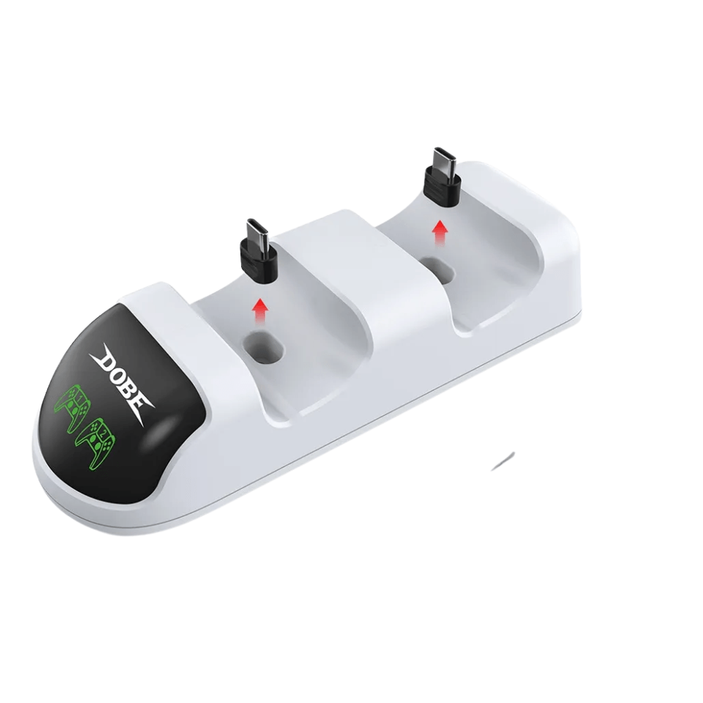 Base Cargadora Control Ps5 Doble Estacion Rapida Estable Plataforma Organizada Practica Compatible Directo