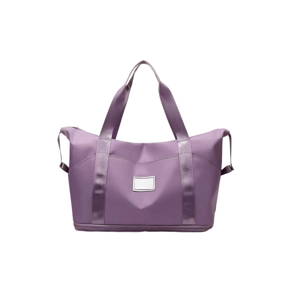 Bolso Viajero Unisex Grande Liviano Bolsillo Frontal Multiproposito Lila