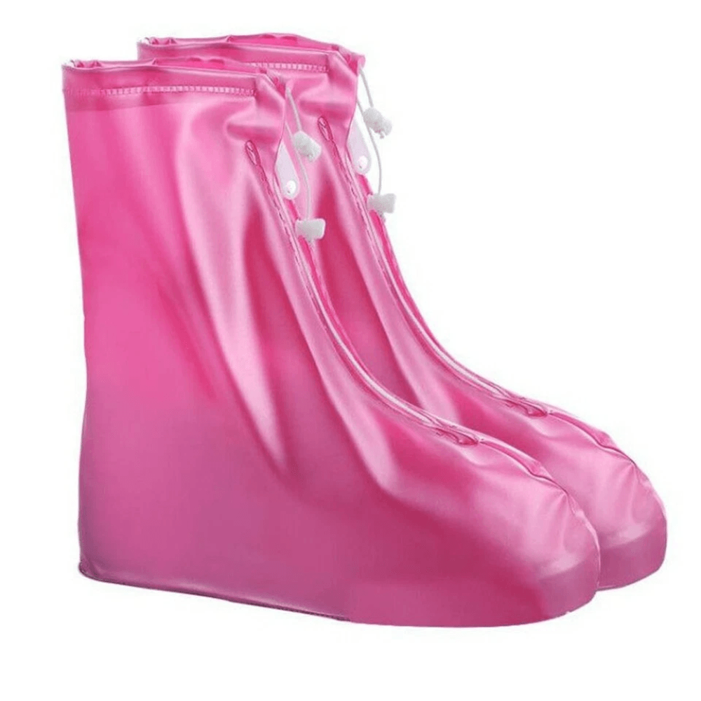 Protector Zapatos Cubre Lluvia Resistente Impermeable Portatil Ligero Rosado