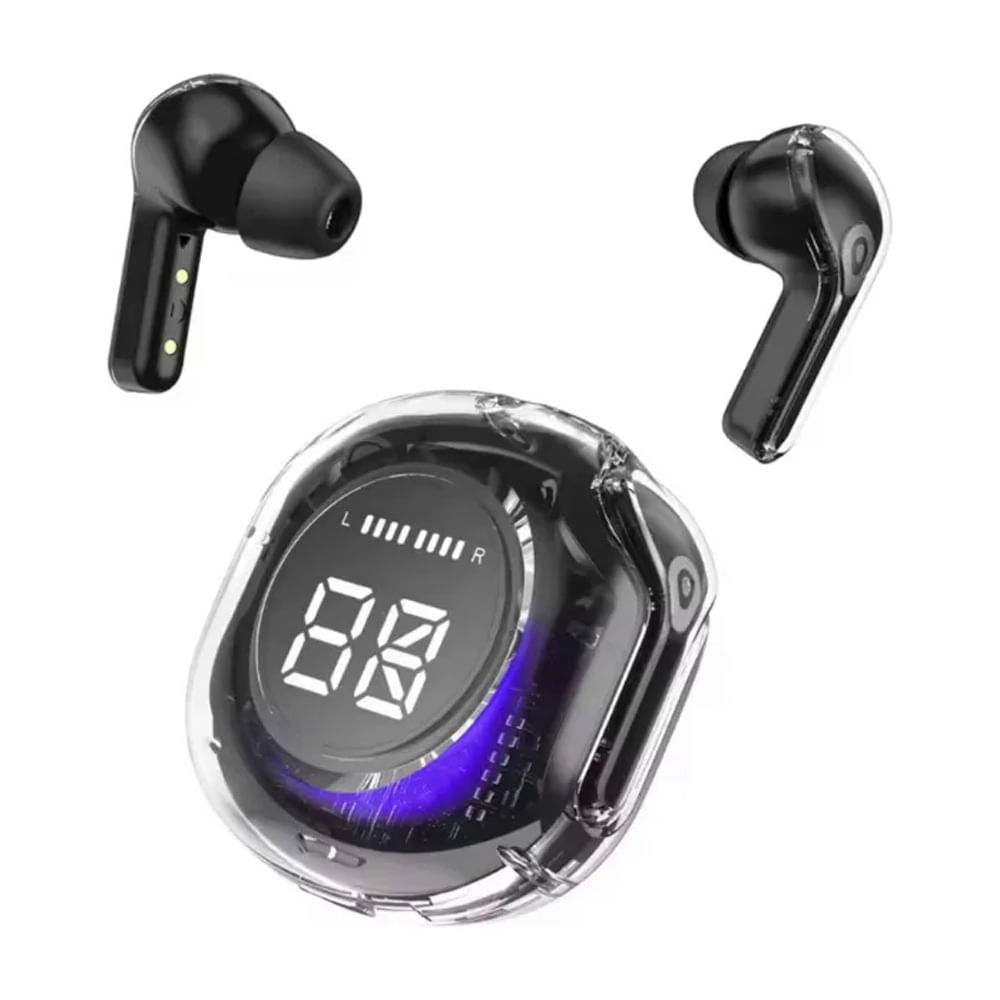 Audifonos Bluetooth Pantalla LED Portatil Inalambricos Negro