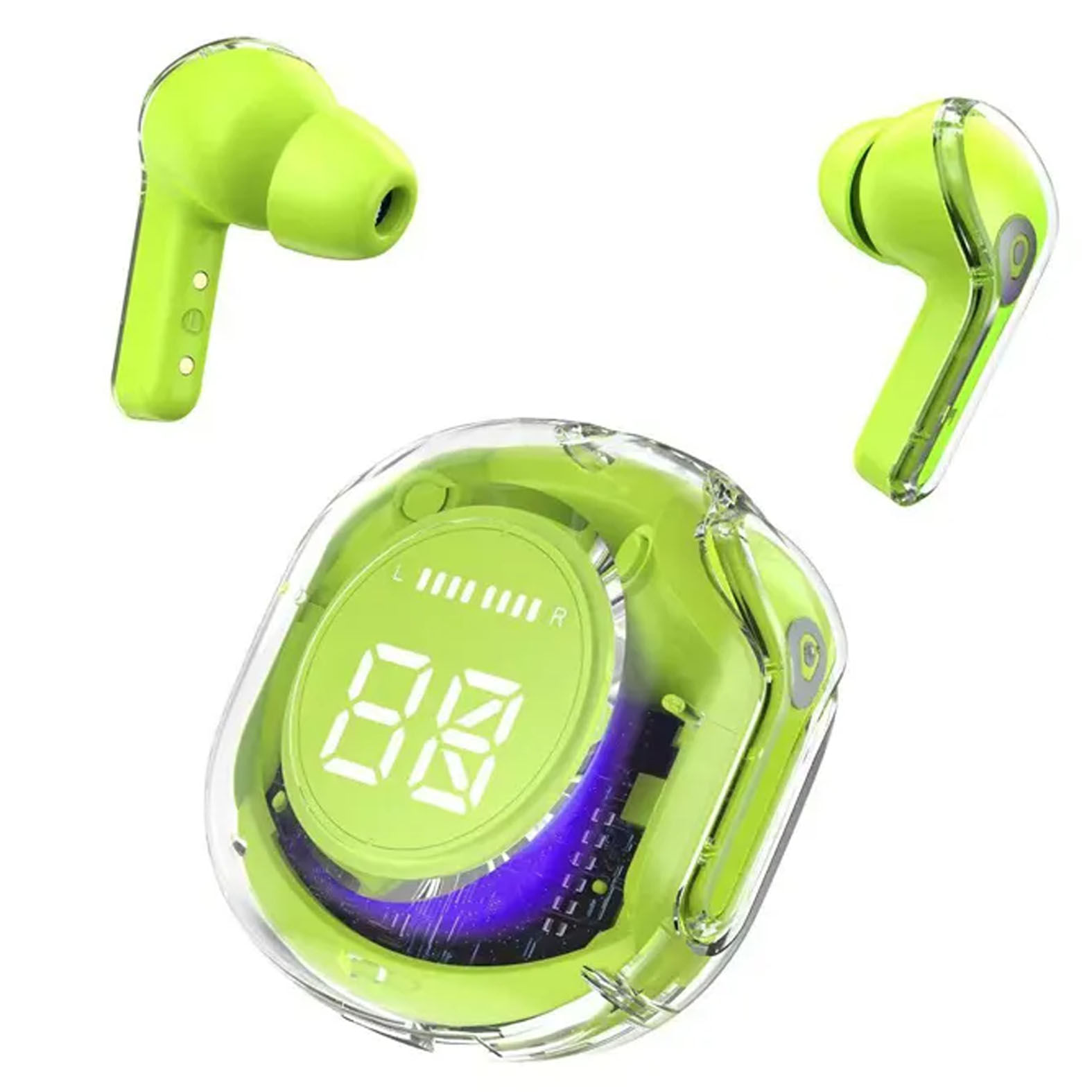 Audifonos Bluetooth Pantalla LED Portatil Inalambricos Verde