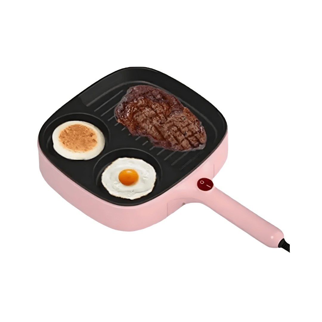 Mini Parrilla Sarten Electrica Multifuncional Compacta Cocina Hogar Preparaciones Rs