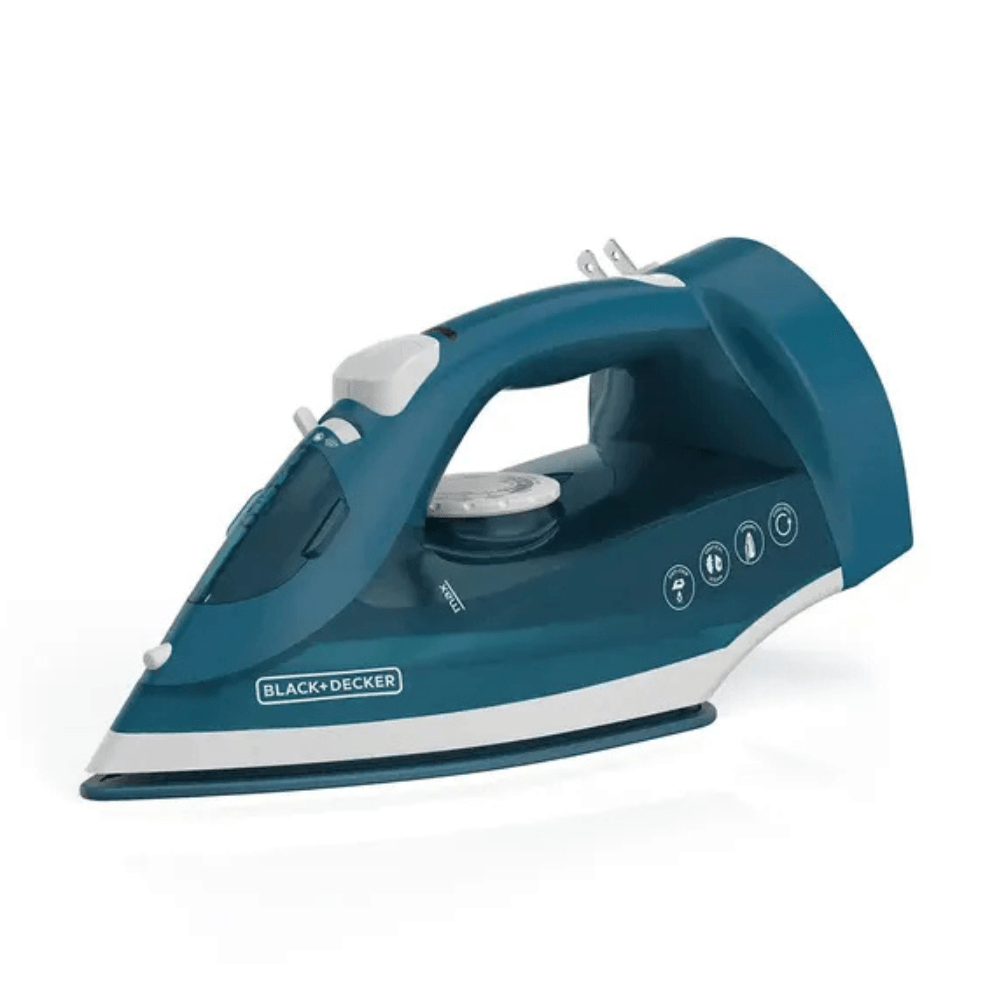 Plancha de Ropa BLACK+DECKER Vapor ICR004B Retractil Azul