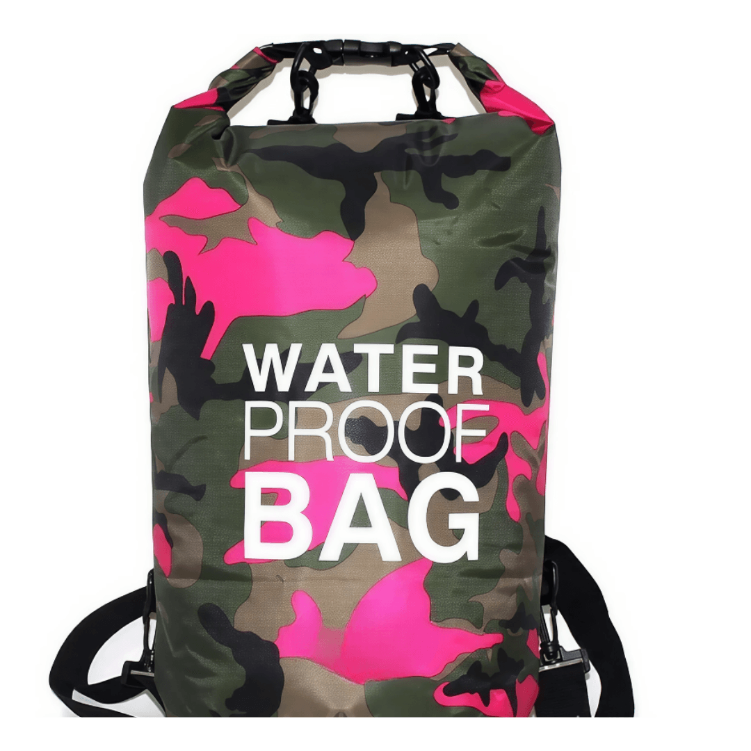 Bolso Impermeable Seca Capacidad 3 Litros Proteccion Total 28X16cm PVC Rosa