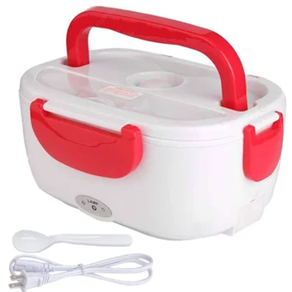Lonchera electrica Porta Comidas Termica Portatil Roja