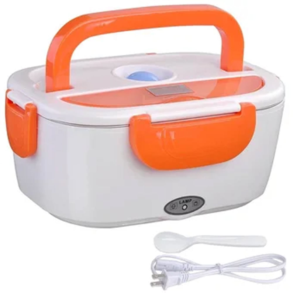Lonchera electrica Porta Comidas Termica Portatil Naranja