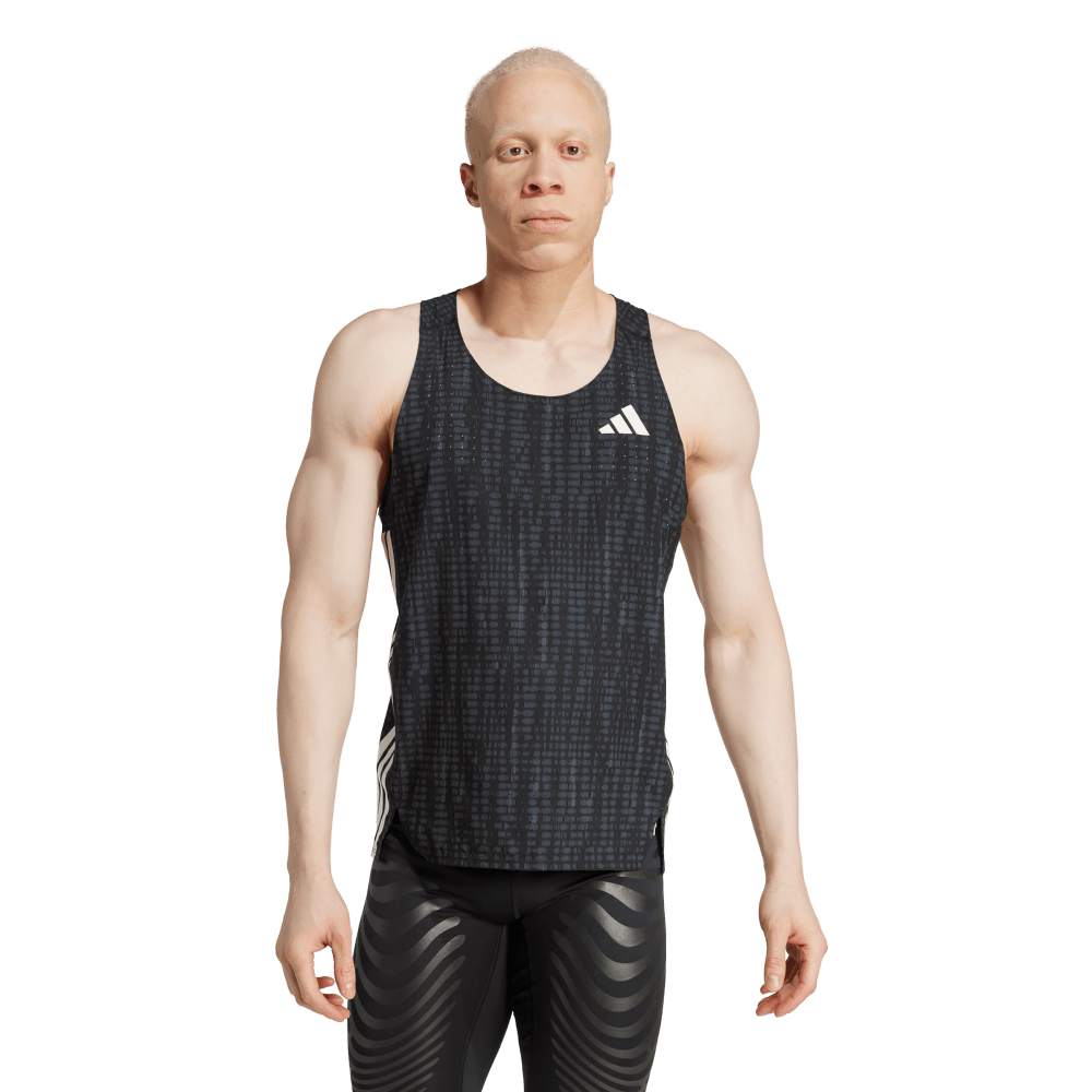 Adidas Camiseta Sin Mangas De Running Adizero negro de hombre para correr