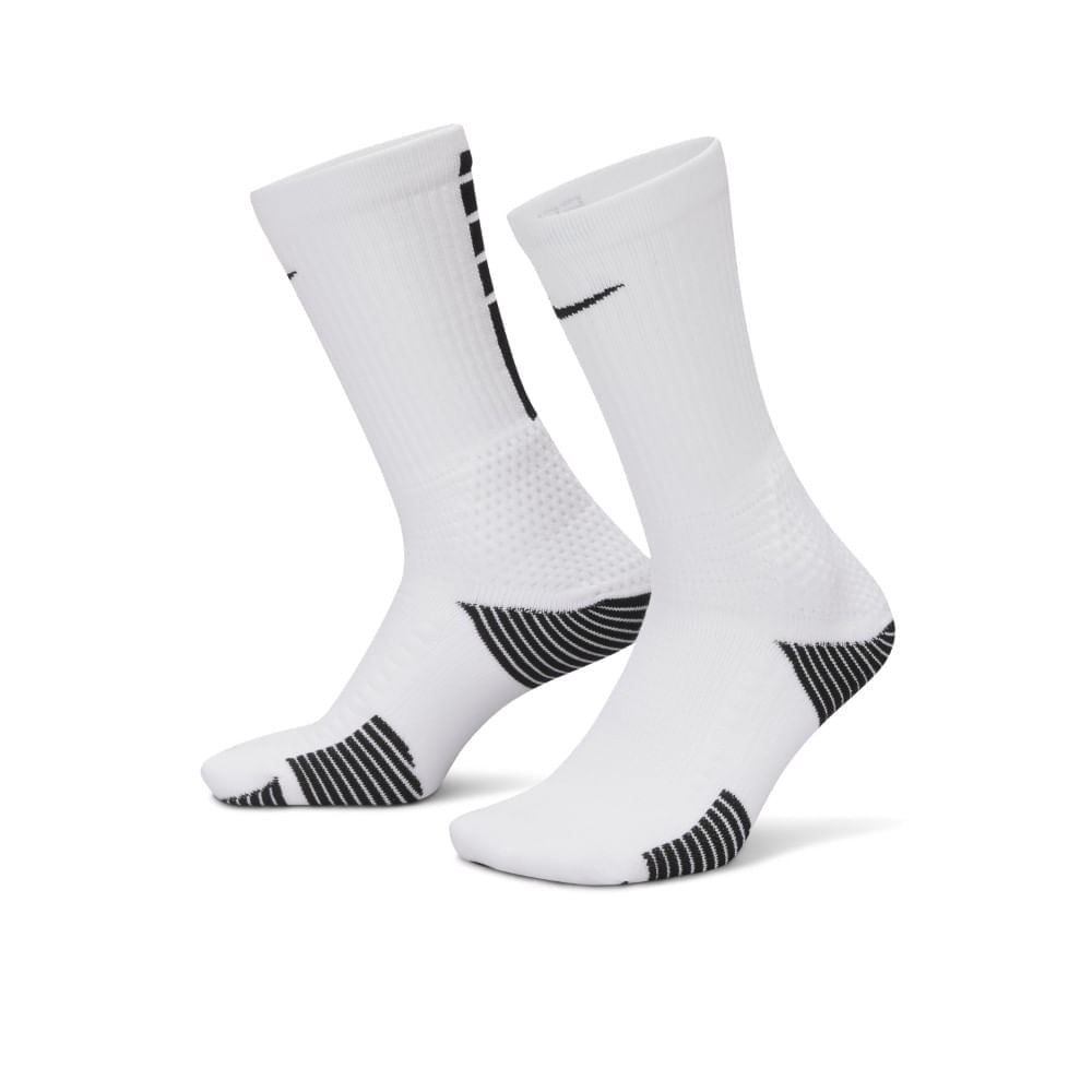 Nike U Elite Cush Crew 1Pr Medias blanco de hombre para baloncesto