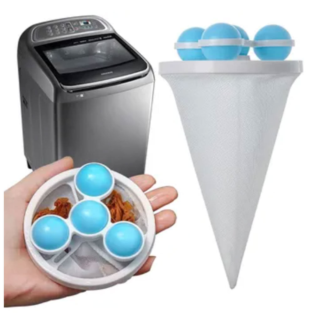 Quita Mota Diseño Útil Lavadora Azul Bolas Limpieza Malla Limpieza