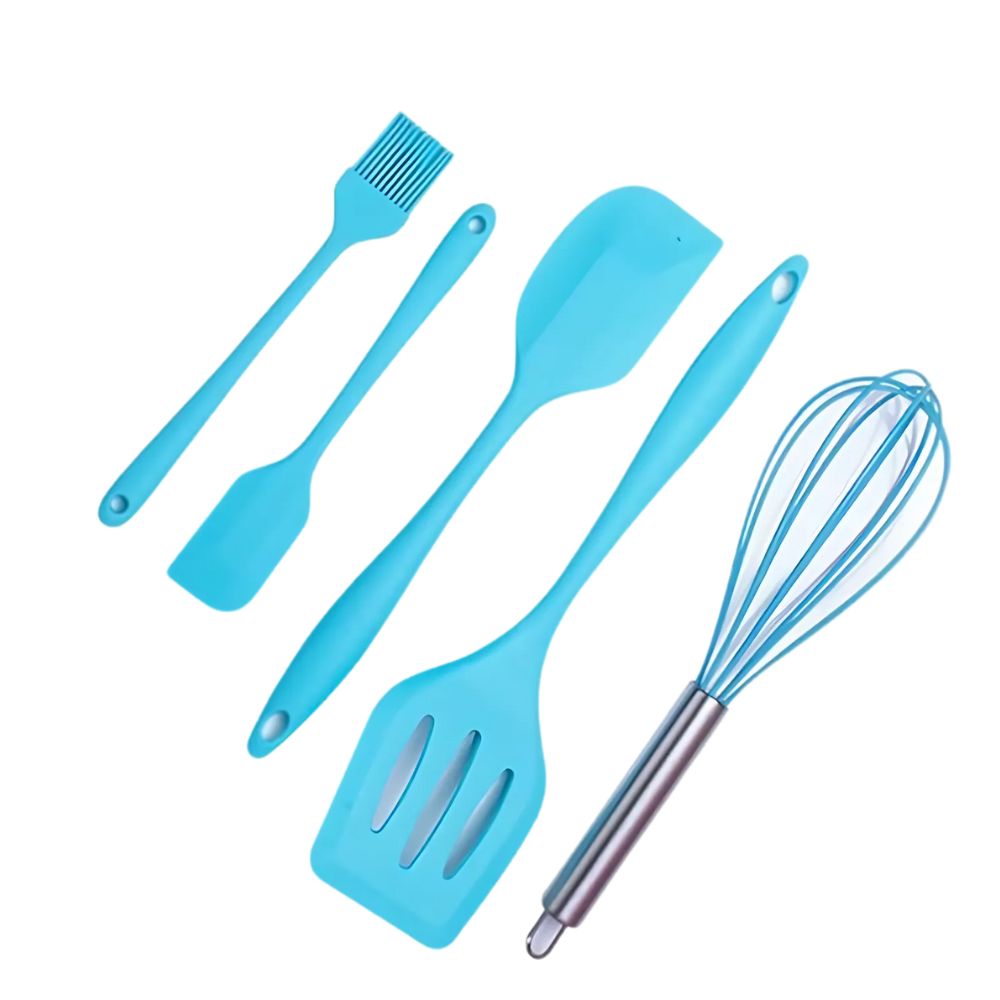 Juego Utensilios Cocina Espatula Silicona Reposteria Cocina 5Pz
