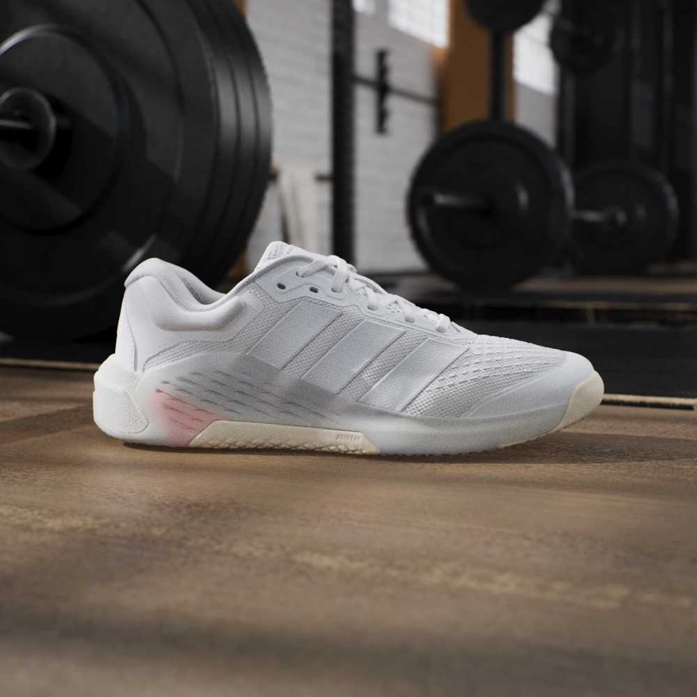 Adidas Dropset 4 Tenis blanco de mujer para entrenamiento
