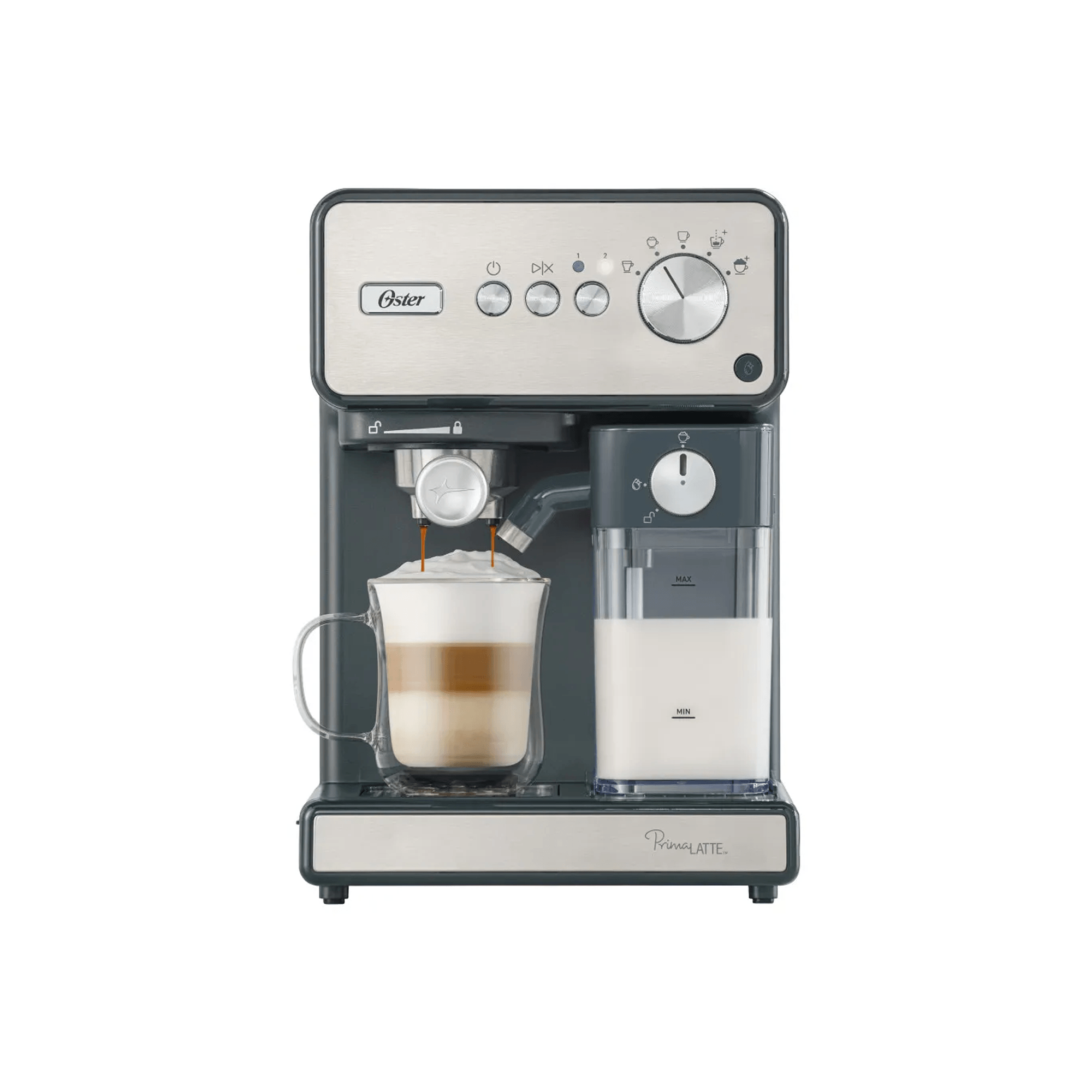 Cafetera Oster PrimaLatte Automática de Espresso y Cappuccino con Bomba Italiana