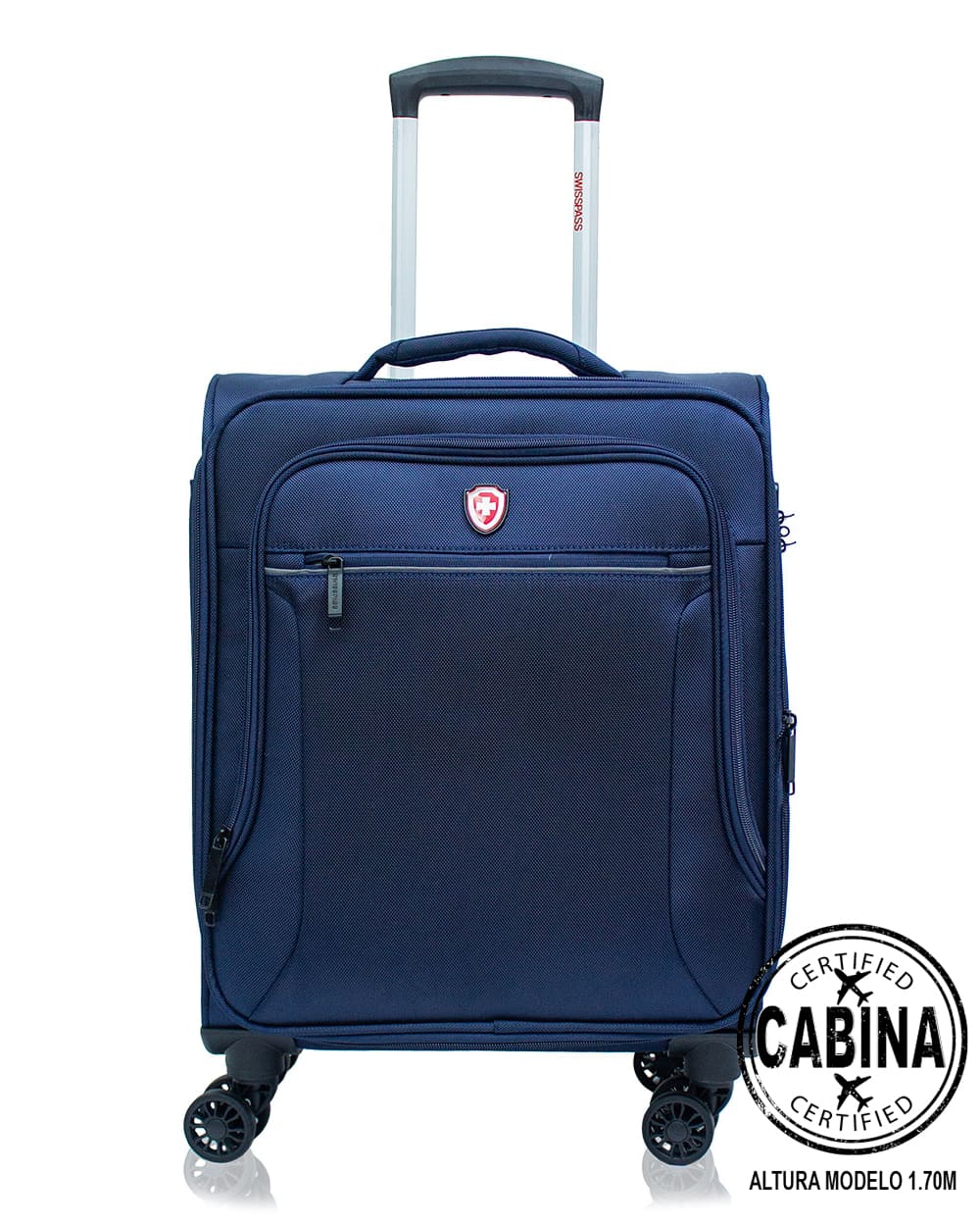 Maleta de Cabina 10 Kg Lona Onix Azul