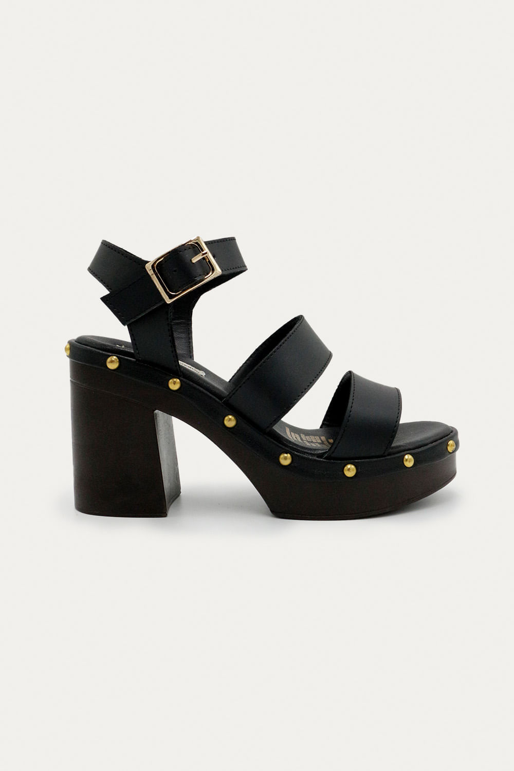 Sandalia Tacon Alma Negro