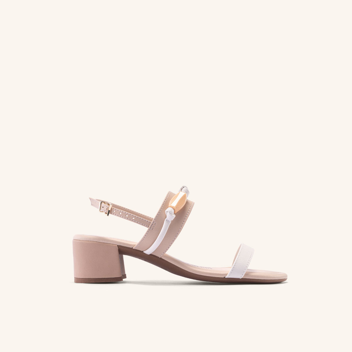 Sandalia Bilbao Nude Blanco Brisabonita