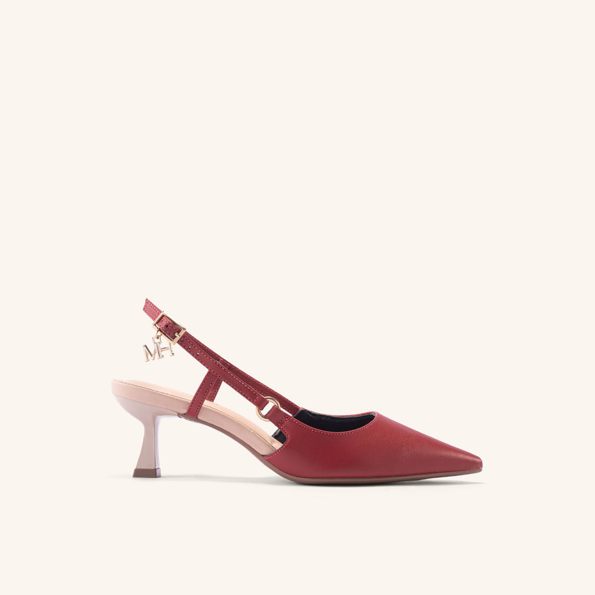Tacones Bautista Rojo Nude Brisabonita
