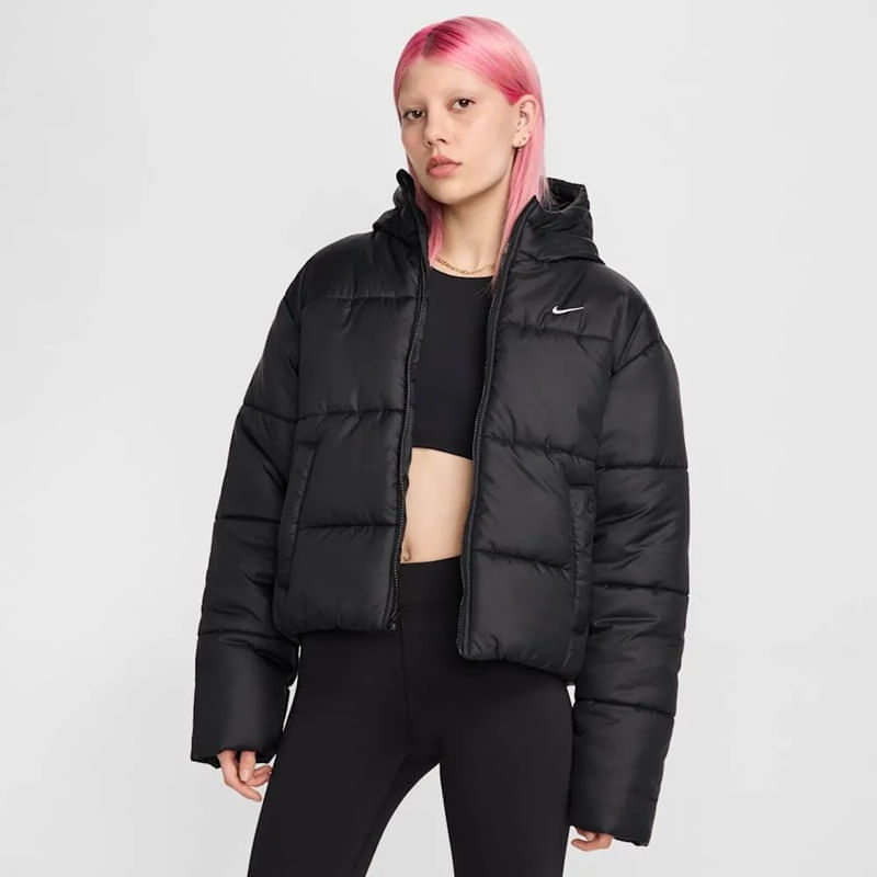 Chaqueta Nike Mujer NSW TF Synfill Classic Puffer FZ5899-010 Negra Casual