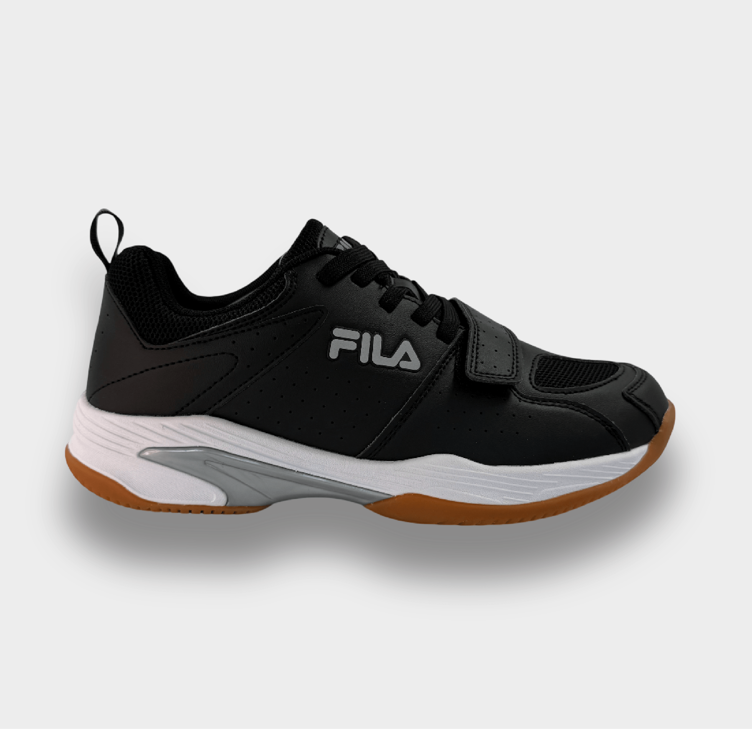 Tenis Fila Hombre Arundel LN24105 Negro Blanco Goma Casual