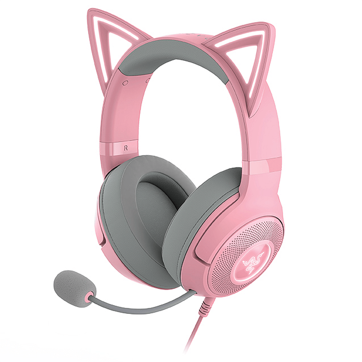 Diadema Gamer Inalámbrica Bt 5,2 Ghz Razer Kraken Kitty V2 Rosa