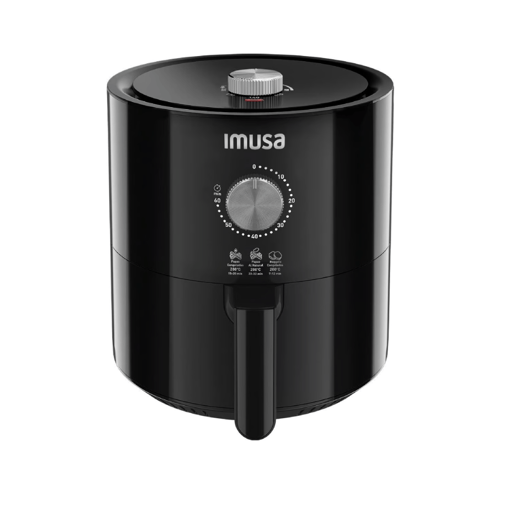 Freidora de Aire Imusa Air Fry Ultra Mecanica Negro 4 Lt