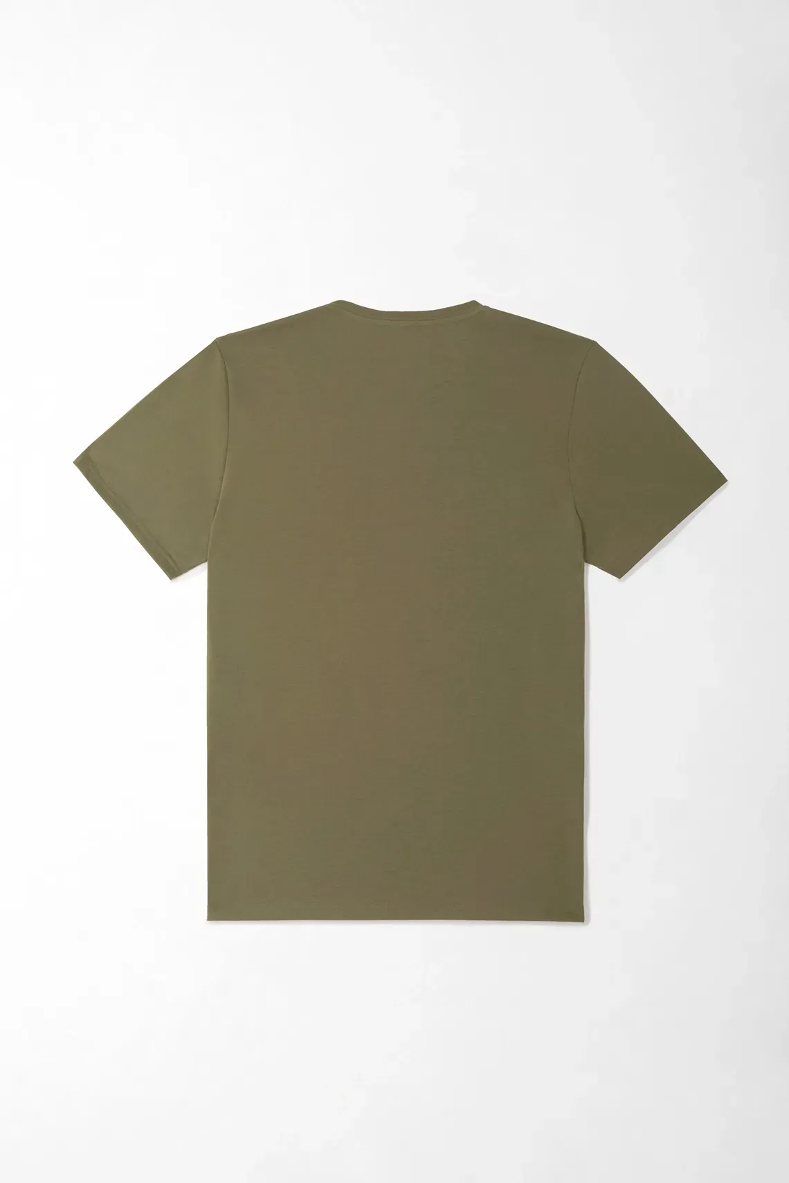 Camiseta para hombre de algodón verde oliva regular con gráfico
