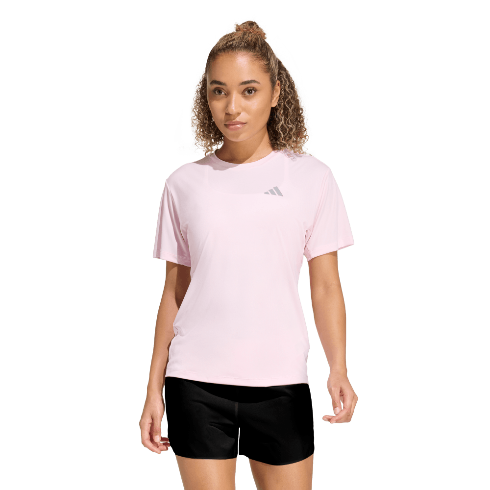 Adidas Camiseta Adi365 Running Essentials manga corta rosado de mujer para correr
