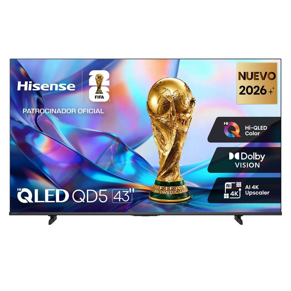 Televisor HISENSE 43 pulgadas QLED Uhd4K Smart TV 43QD5SV