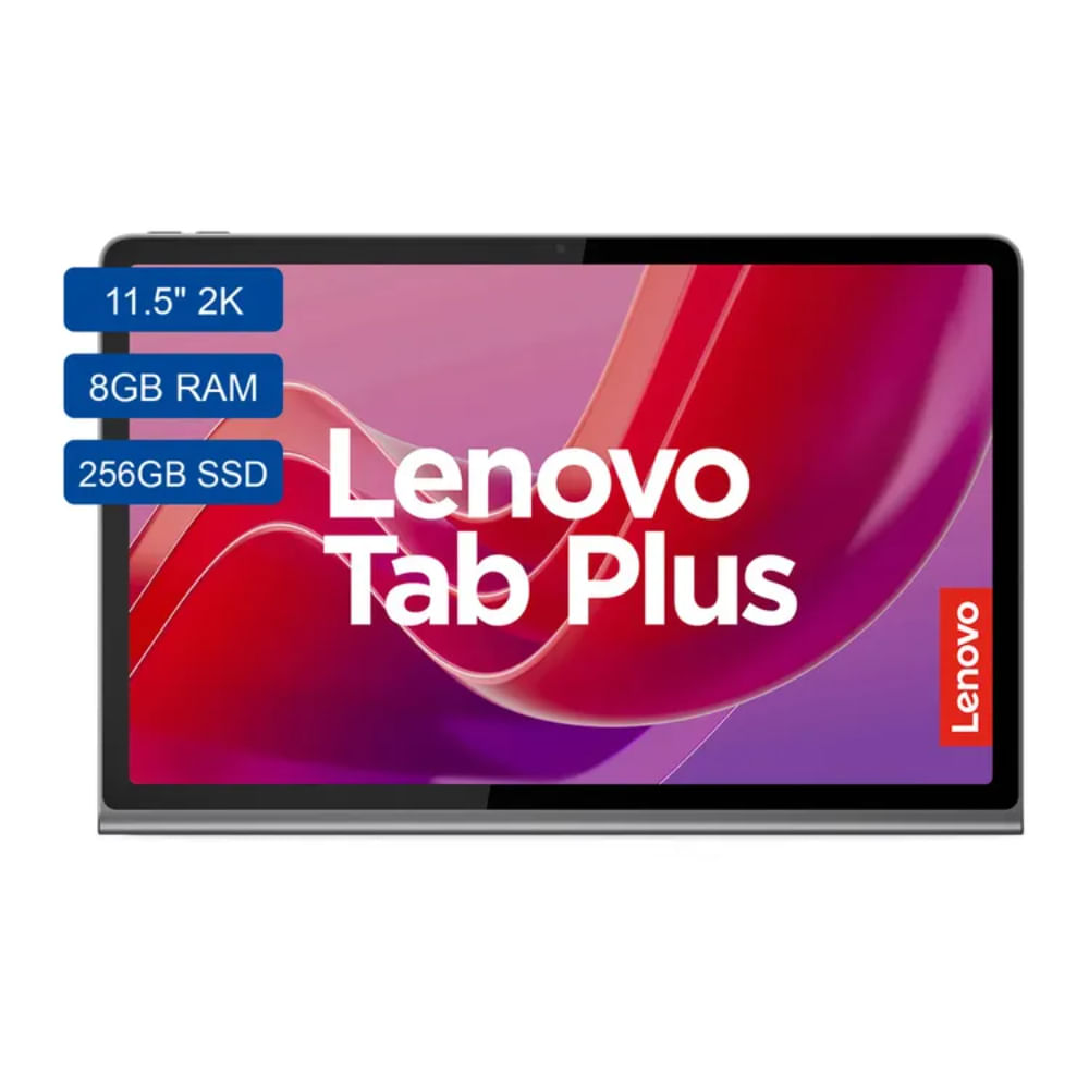 Tablet Lenovo TAB PLUS 11,5" Android 14 8GB 256GB Cámara frontal de 8MP Cámara trasera de 8MP Color Luna Gris
