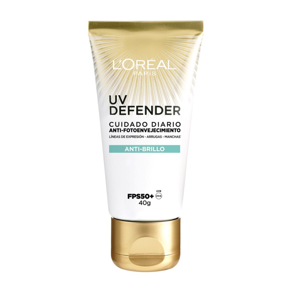Protector Solar UV Defender Antibrillo sin Color FPS 50 - LOréal Paris