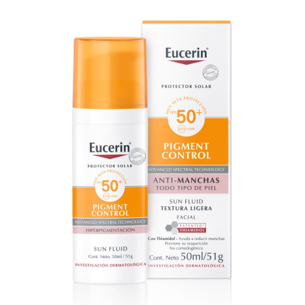 Fotoprotector Sun Fluid Pigment Control FPS 50+ - Eucerin