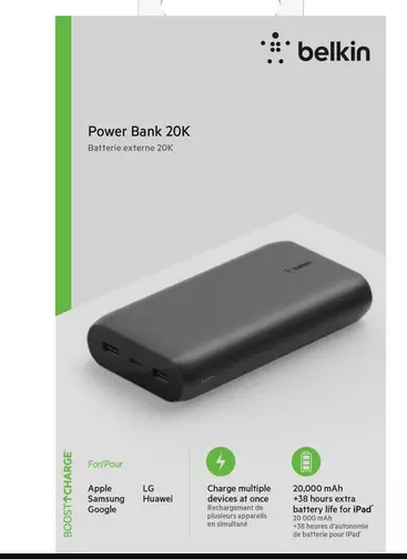 Batería Externa Belkin 20.000 mAh 20W