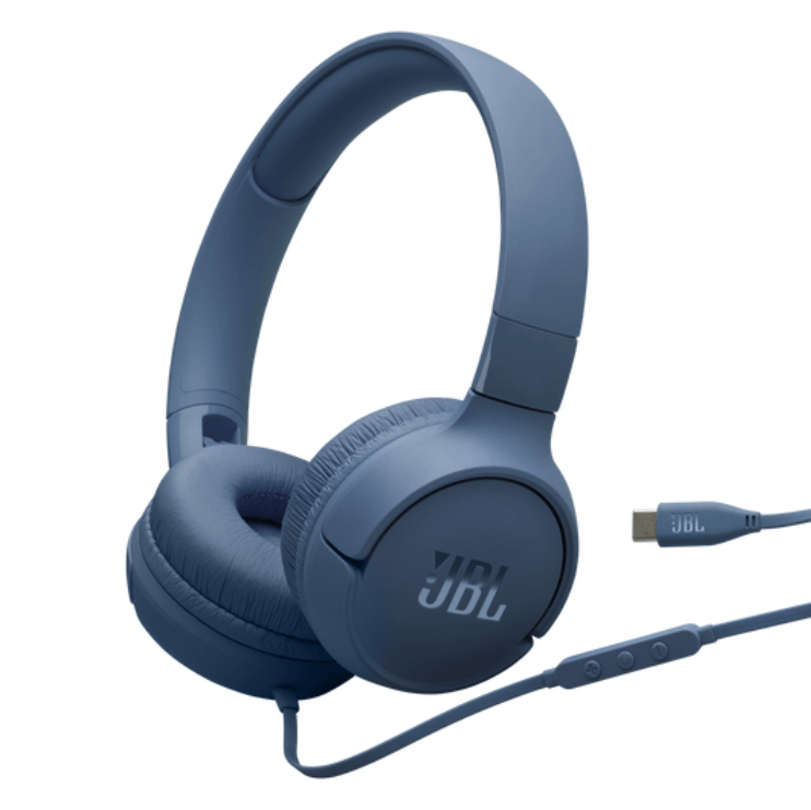 Auriculares Headphone JBL T520 HEADPHONE ON EAR Cable C - Blue AZUL