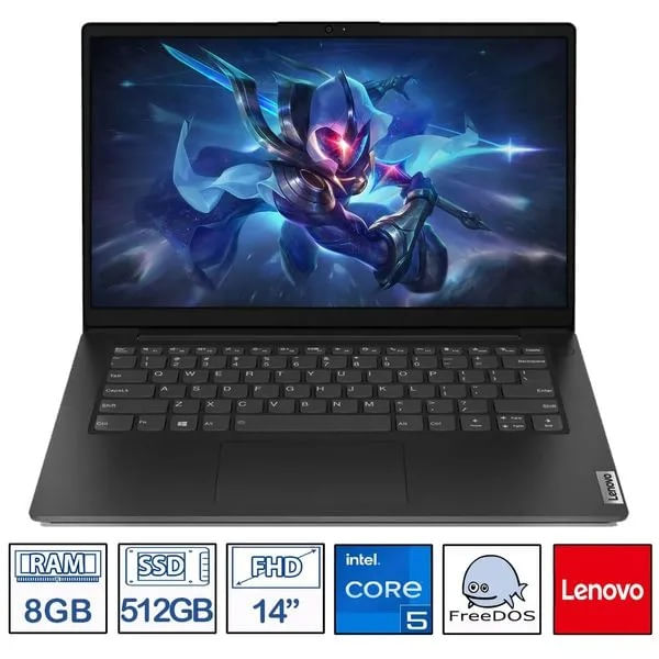 Portatil Lenovo V14G3IAP Intel Core i5-1235U 8GB Ram 512GB 14 Pulgadas FHD Gris