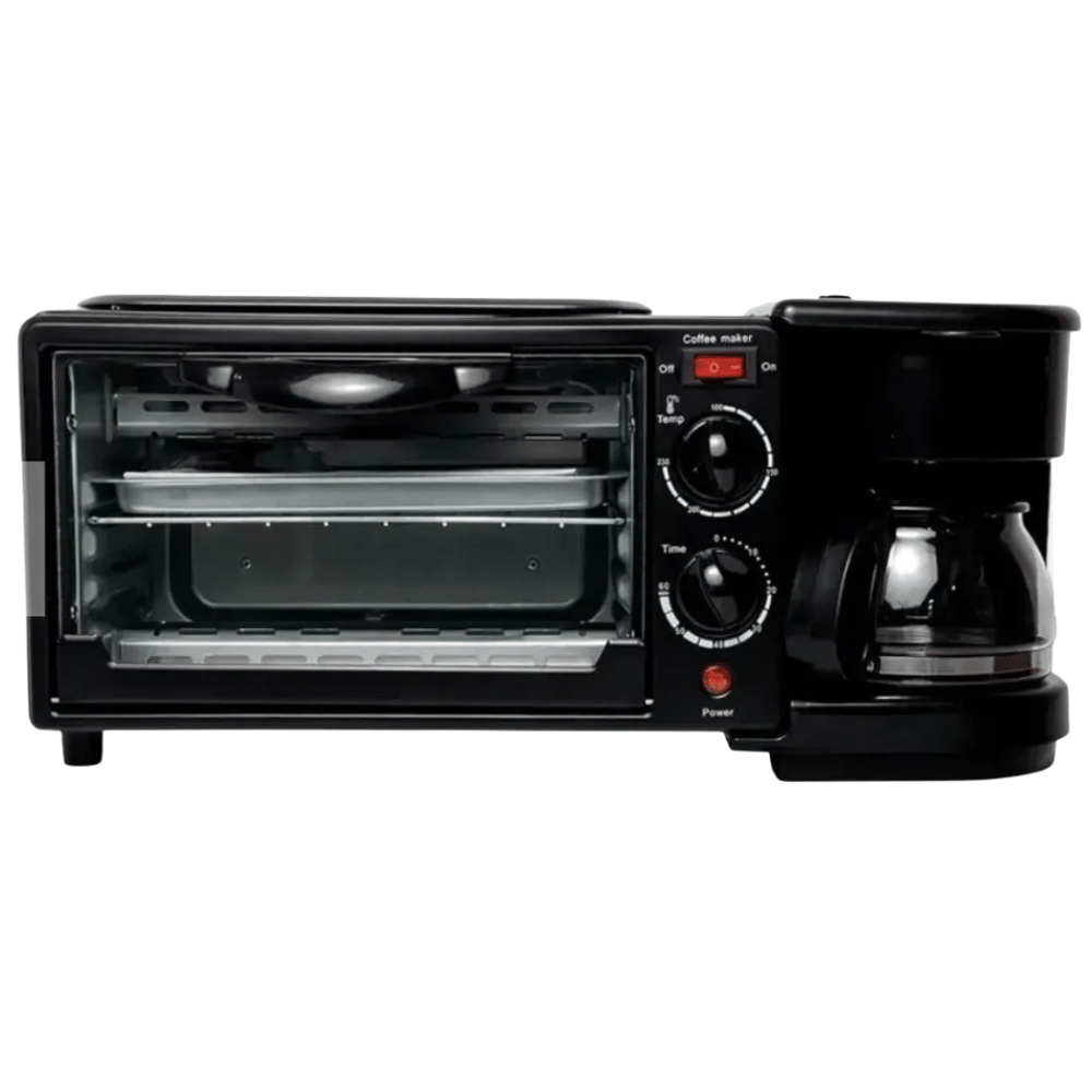 Desayunador Electrico Multifuncion Horno Tostador Cafetera Compacta Cocina