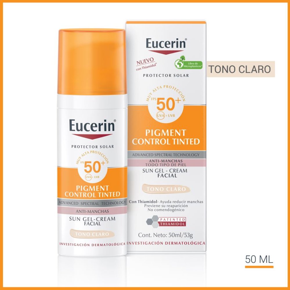 Protector Solar Eucerin Anti pigmentación Color  Claro X50ML