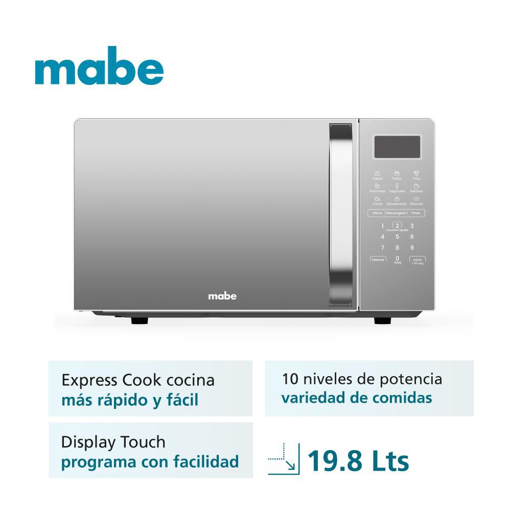 Horno Microondas MABE 0.7 (19.8 Lt) Gris HMM07SJW