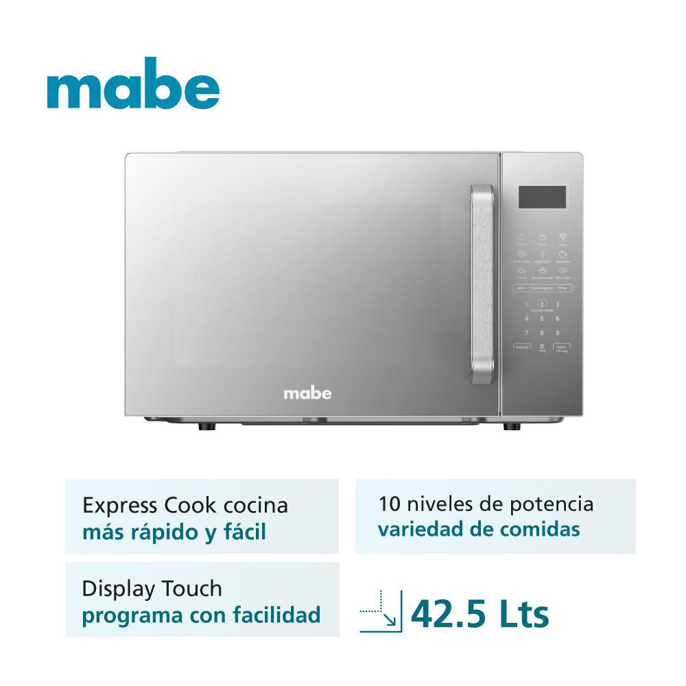 Horno Microondas MABE 1.5 (42.5 Lt) Gris HMM15SJW