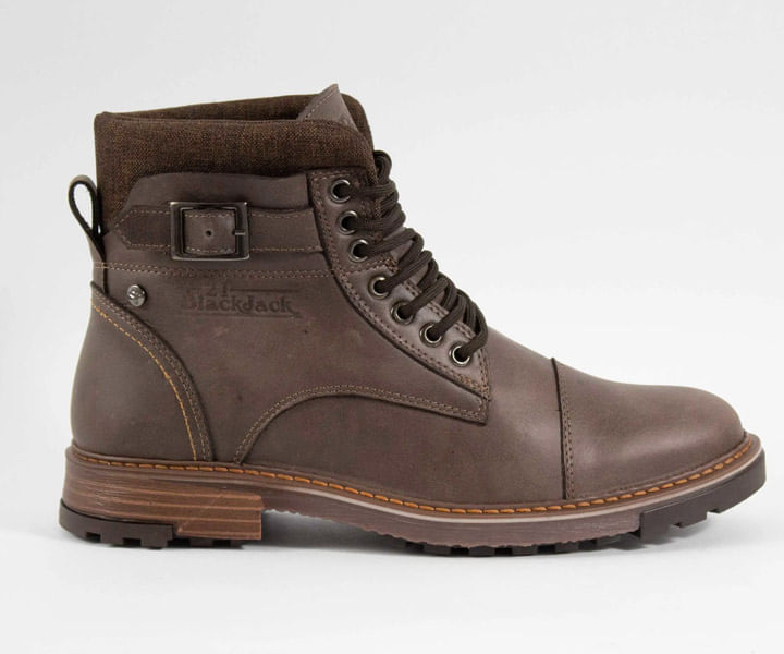 Bota Hombre Casual -Herreros- Leñador Cafe