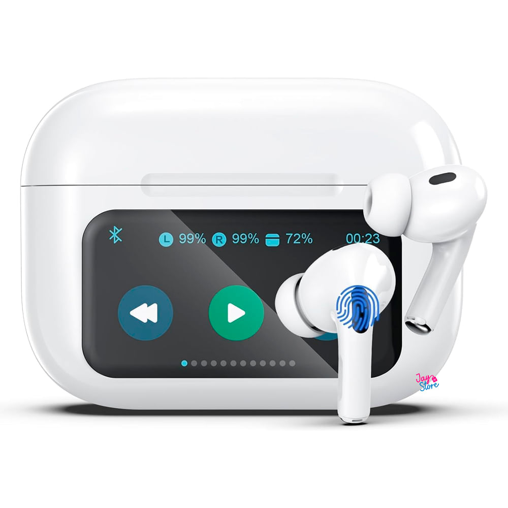 Audifonos Inalambricos Pro 2da Bluetooth Con Pantalla Táctil ANC Compatible iPhone Android Auriculares Tipo Airpods