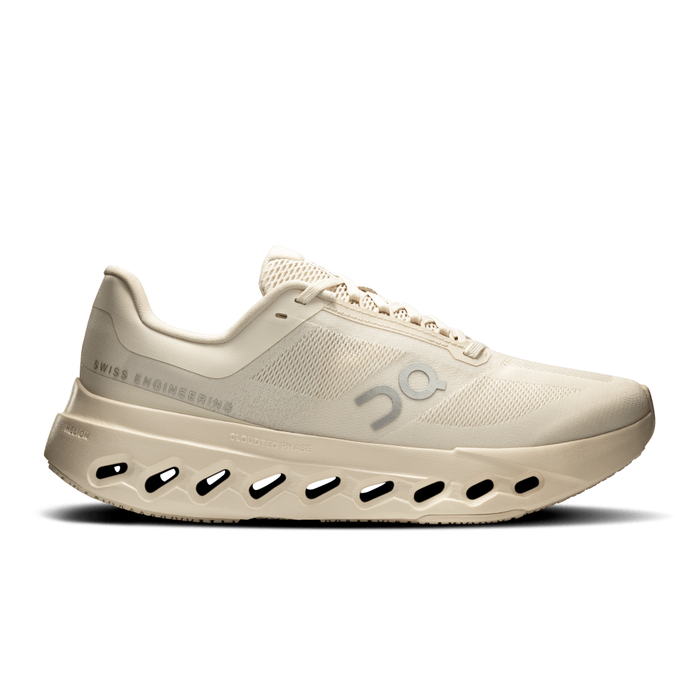 On Cloudsurfer Next Tenis beige de mujer para correr