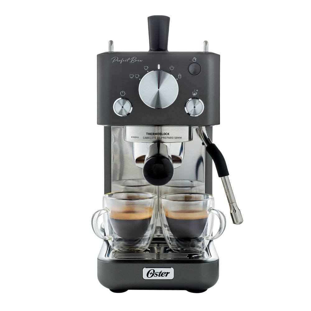 Oster Cafetera Espresso Perfect Brew Compacta, de 15 bar, BVSTEM7201